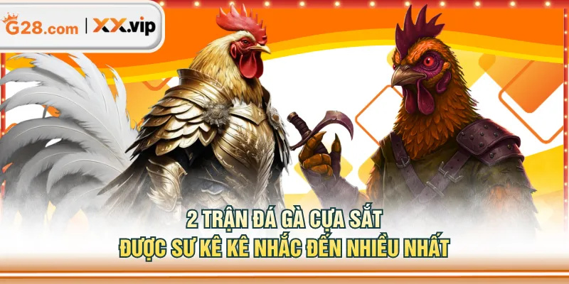 2 trận đá gà cựa sắt được sư kê kê nhắc đến nhiều nhất