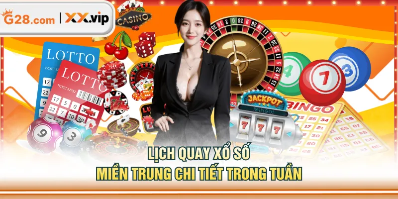 Lịch quay xổ số miền Trung chi tiết trong tuần