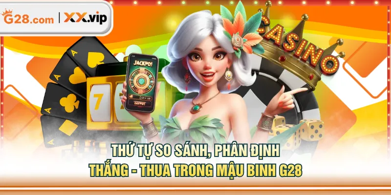 Thứ tự so sánh, phân định thắng - thua trong Mậu Binh G28